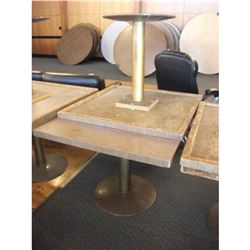 SQUARE SINGLE PEDESTAL TABLE - CHOICE (AS THEY COME)