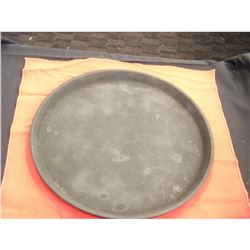 BLACK ROUND SERVING TRAY - PER PIECE (AS THEY COME)