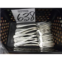 ASSORTMENT OF FORKS - CONTENTS OF BASKET