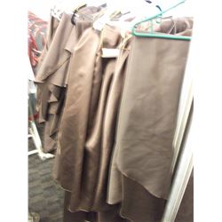 BROWN SATIN STYLE TABLE CLOTH - CHOICE (AS THEY COME)