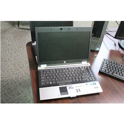 HP ELITEBOOK 8440P NOTEBOOK COMPUTER, NO POWER SUPPLY, NO HARD DRIVE