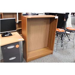 CHERRY 4' ADJUSTABLE SHELF BOOK CASE