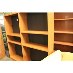 CHERRY 6' ADJUSTABLE SHELF BOOK CASE (S2)