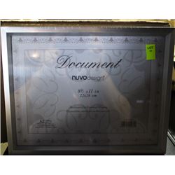 CASE OF 12 DOCUMENT METAL PICTURE FRAMES