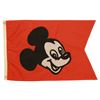 Image 1 : 1970s Disneyland MAIN STREET TRAIN STATION - MICKEY MOUSE Entrance Flag