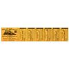 Image 2 : 1957 SANTA FE & DISNEYLAND RAILROAD First Class All Points Full Check Ticket - GOLD