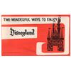 Image 1 : GATE FOLDER - 1962 - TWO WONDERFUL WAYS TO ENJOY DISNEYLAND Information Folder