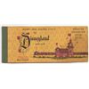 Image 1 : 1967 Disneyland Junior's 10 ADVENTURES TICKET BOOK Complete With Admission - EMPLOYEE DISCOUNT BOOK