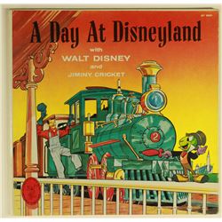 A DAY AT DISNEYLAND Tour Narration LP with Walt Disney & Jiminy Cricket