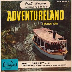 1956 Ultra Rare WALT DISNEY TAKES YOU TO ADVENTURELAND 33rpm Record