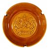 Image 1 : 1956 Disneyland Crest Ceramic Smoker's Ashtray - ORANGE