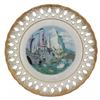 Image 1 : 1959 Disneyland Castle & Matterhorn Decorative Lace Plate