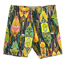 Disneyland - Vintage ENCHANTED TIKI ROOM Boy's Swimming Trunks- PATTERN C