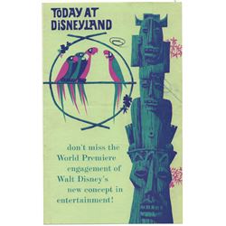 GATE FLYER - Today at Disneyland: Tiki Room World Premiere OPENING DAY