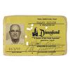 Image 1 : 1960s Disneyland Employee Paper Set with Original EMPLOYEE IDENTIFICATION CARD