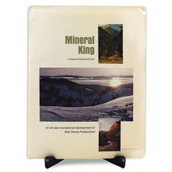 The Disney Plans for MINERAL KING Complete Press Kit