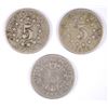 Image 2 : (3) SHIELD NICKELS (66, 67, 68)