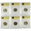 Image 2 : 5-2009 D, 1-2009P QUARTER SET, ALL ANACS MS67 (6 COINS)