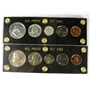 Image 1 : 2- U.S. PROOF SETS IN PLASTIC HOLDER, 1959 & 1961