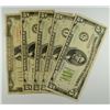 Image 1 : 1- $2 US NOTE & 4- $5 FEDERAL RESERVE NOTES