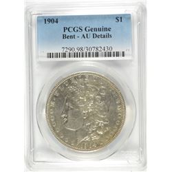 1904 MORGAN DOLLAR PCGS AU DETAILS