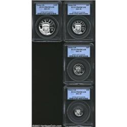 2001-W P$10 Platinum Eagle Proof Set PR69 Deep Cameo PCGS. The $10, $25, $50, and $100 2001-W platin