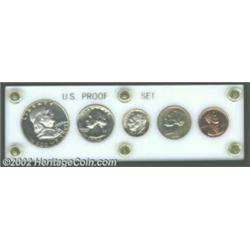 An Uncertified 1950 proof set with coins that range from PR65 to PR66. The Half Dollar has obverse c