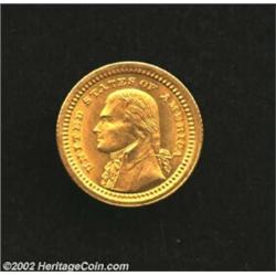 1903 G$1 Louisiana Purchase/Jefferson MS60 Cleaned Uncertified. Well struck except for HA in purchas
