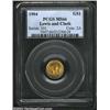 Image 1 : 1904 G$1 Lewis and Clark MS66 PCGS. An Act of Congress dated April 13, 1904 called for an exposition
