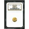Image 1 : 1915-S G$1 Panama-Pacific Gold Dollar MS65 NGC. Pleasing, abrasion-free surfaces with attractive gol