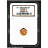 Image 1 : 1916 G$1 McKinley MS65 NGC. Smooth from rim to rim, as one would expect for a solidly graded Gem, th
