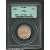 Image 1 : 1893 25C Isabella Quarter MS64 PCGS. While the surfaces appear smooth enough to warrant a Gem rating