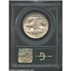 Image 2 : 1921 50C Alabama 2x2 MS63 PCGS. The peripheral legends have traces of PVC residue. A faint die crack