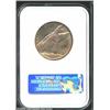 Image 2 : 1936 50C Bridgeport MS65 NGC. The otherwise olive-gold toning yields to blushes of lilac-gray color.