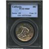 Image 1 : 1925-S 50C California MS65 PCGS. Streaks of golden-brown and yellow-green patina increase the charm.
