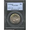 Image 1 : 1936 50C Cleveland MS66 PCGS. Beautifully toned with waves of aqua, honey-gold, and lavender colors.