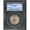 Image 1 : 1936 50C Columbia MS67 PCGS. The borders are lightly toned with freckles of aqua, golden-brown, and.