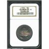 Image 1 : 1893 50C Columbian MS66 NGC. Gorgeously toned with blushes of aqua and mauve patina on each side, wh