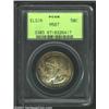 Image 1 : 1936 50C Elgin MS67 PCGS. The rich golden-brown and sea-green patina lightens as it approaches the c