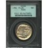 Image 1 : 1936 50C Long Island MS65 PCGS. A fresh, satiny specimen with a touch of mottled toning on each side