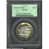 Image 1 : 1936 50C Long Island MS66 PCGS. The fields have outrageous and iridescent bands of sea-green, rose,.