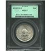 Image 1 : 1936 50C Norfolk MS67 PCGS. Both sides display a dash of patina and exceptional striking characteris