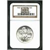 Image 1 : 1937-D 50C Oregon MS67 NGC. A snow-white and lustrous Superb Gem that has a reasonable strike and es