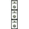 Image 1 : 1938 SET Oregon PDS Set NGC. The Philadelphia and San Francisco coins are graded MS66, while the D-m