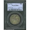 Image 1 : 1915-S 50C Panama-Pacific MS64 PCGS. Medium shades of gun-metal gray patina envelop both sides of th