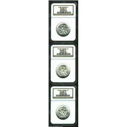 1936 SET Texas PDS Set MS66 NGC. This lot offers a beautiful, ice-white set of lustrous Gem Texas Co