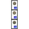 Image 2 : 1937 SET Texas PDS Set MS65 NGC. The 1937-D is graded MS66 by NGC. All three display light and warm.