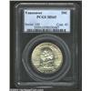 Image 1 : 1925 50C Vancouver MS65 PCGS. A touch of color is noted on the obverse rim on this otherwise blast w
