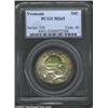 Image 1 : 1927 50C Vermont MS65 PCGS. The margins have mauve and russet patina, while the centers have wisps o