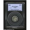 Image 1 : 1868 3CN Three Cent Nickel, Judd-618, Pollock-687, R.5, PR64 PCGS. Similar to the regular issue, but